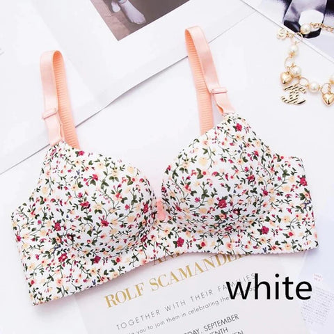 SILKIFY PRINTED COMBO OF 5 BRA  IMPORTED