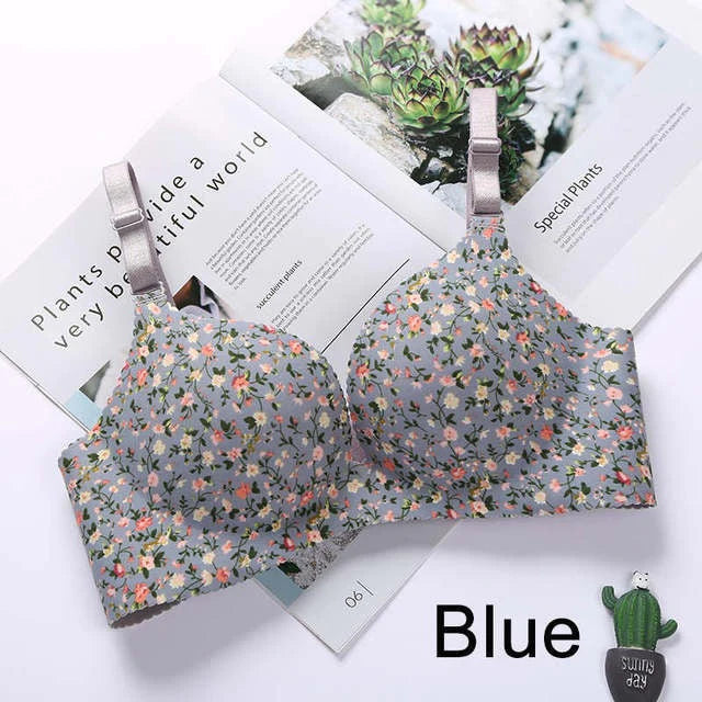 SILKIFY PRINTED COMBO OF 5 BRA  IMPORTED